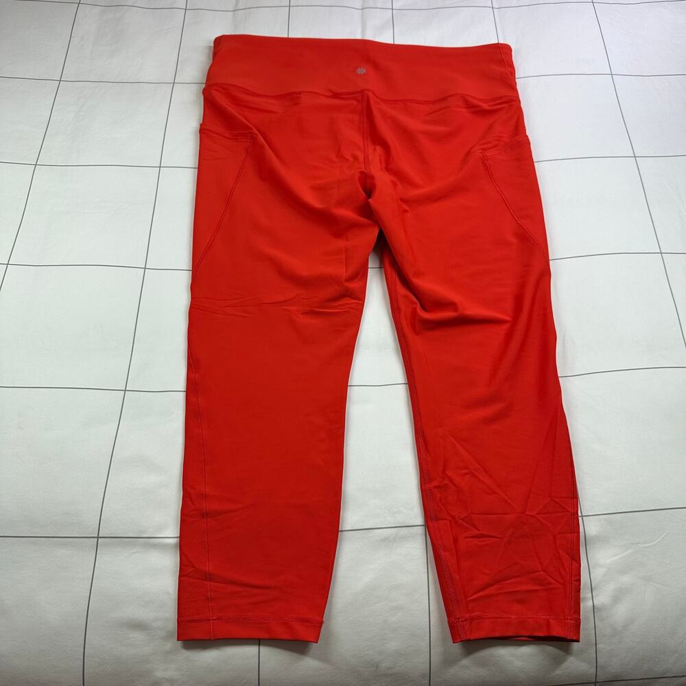 Athleta Leggings Womens 1X Red Interval Stash Pocket 7/8 Workout Gym Sporty Run - Picture 3 of 12